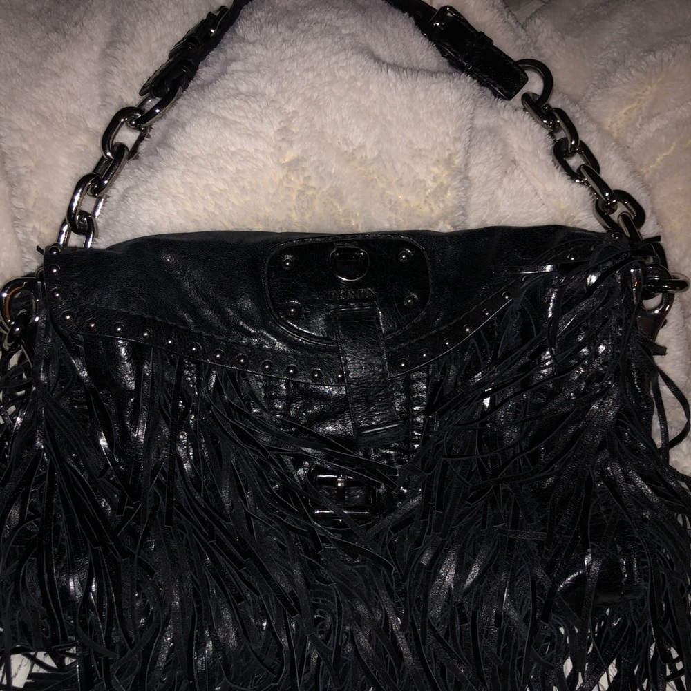 Prada designer leather purse